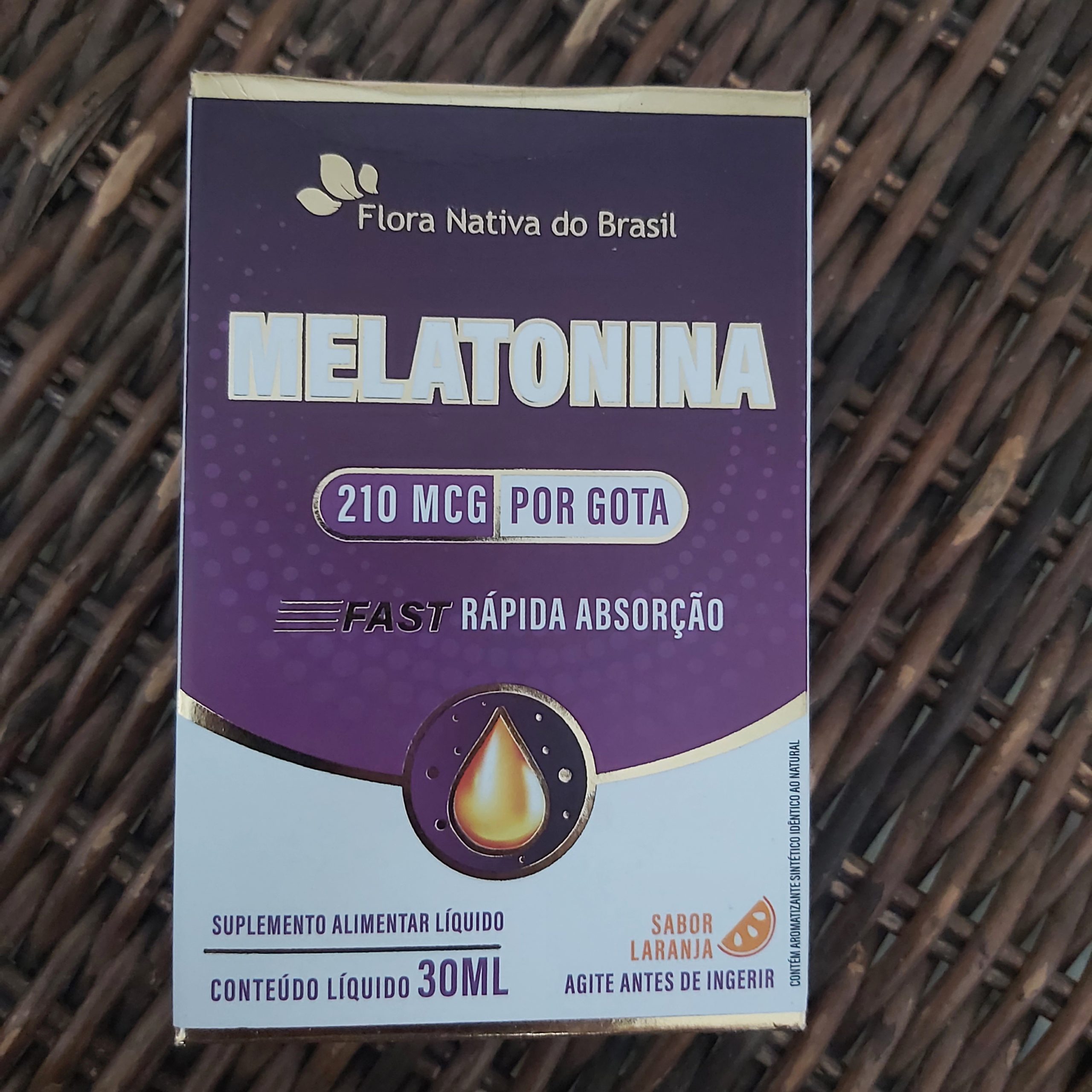 Melatonina 210mcg Por Gota - Rápida Absorção - 30ml - Flora Nativa do Brasil
